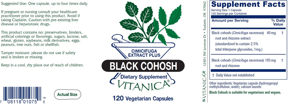 Product image for Black Cohosh.
