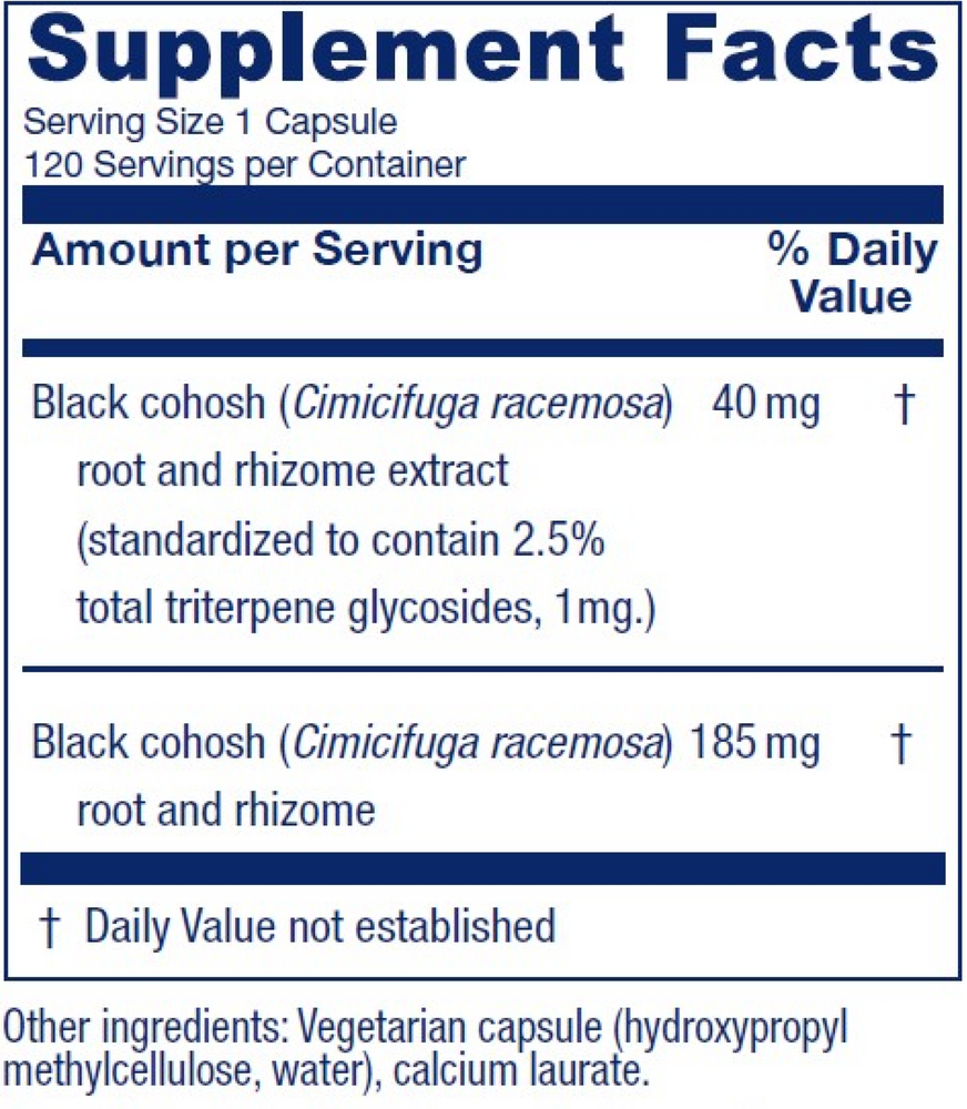 Product image for Black Cohosh.