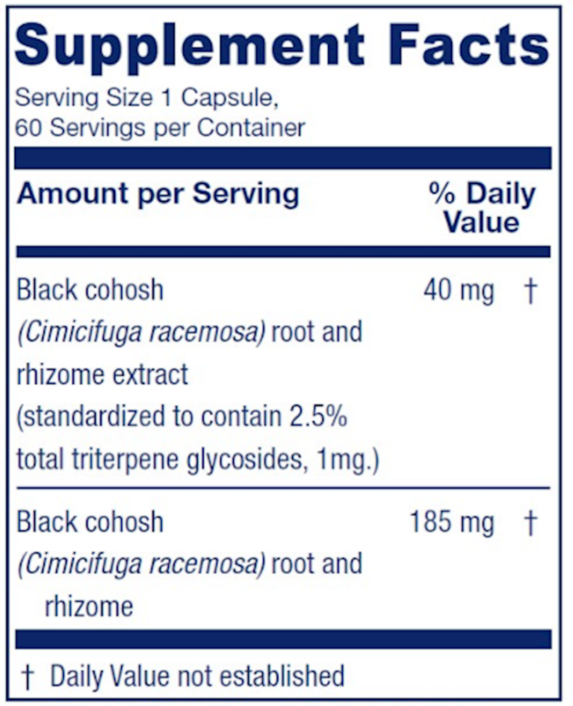 Product image for Black Cohosh.
