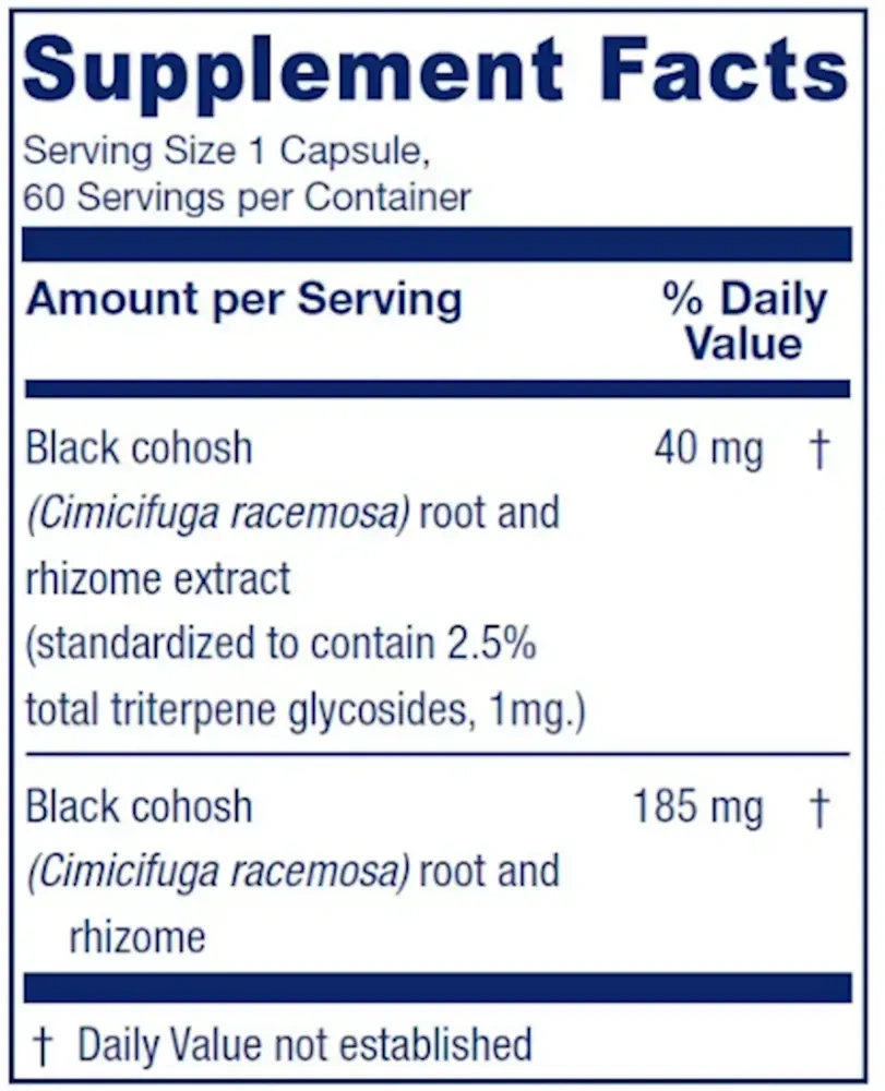 Product image for Black Cohosh.