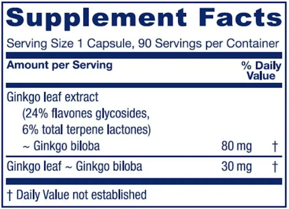 Product image for Ginkgo.