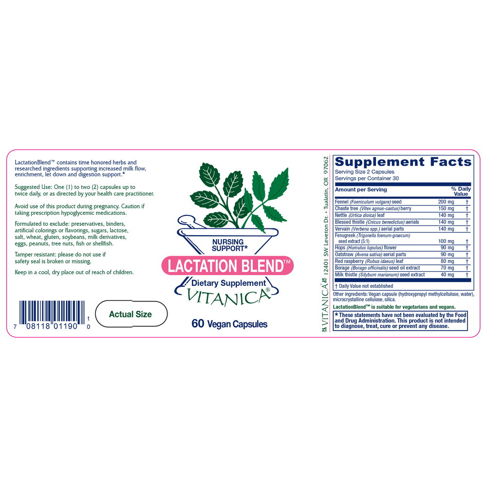 Product image for Lactation Blend.