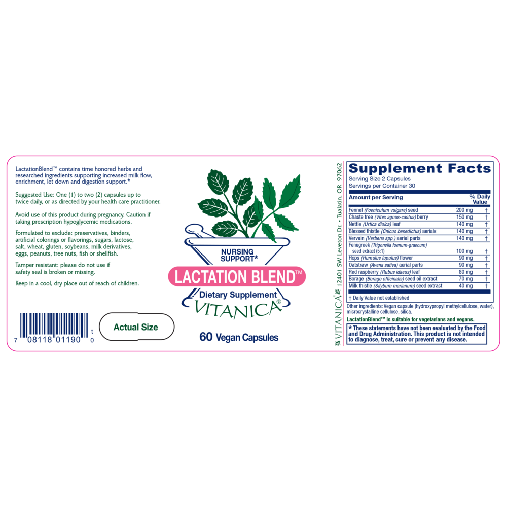 Product image for Lactation Blend.