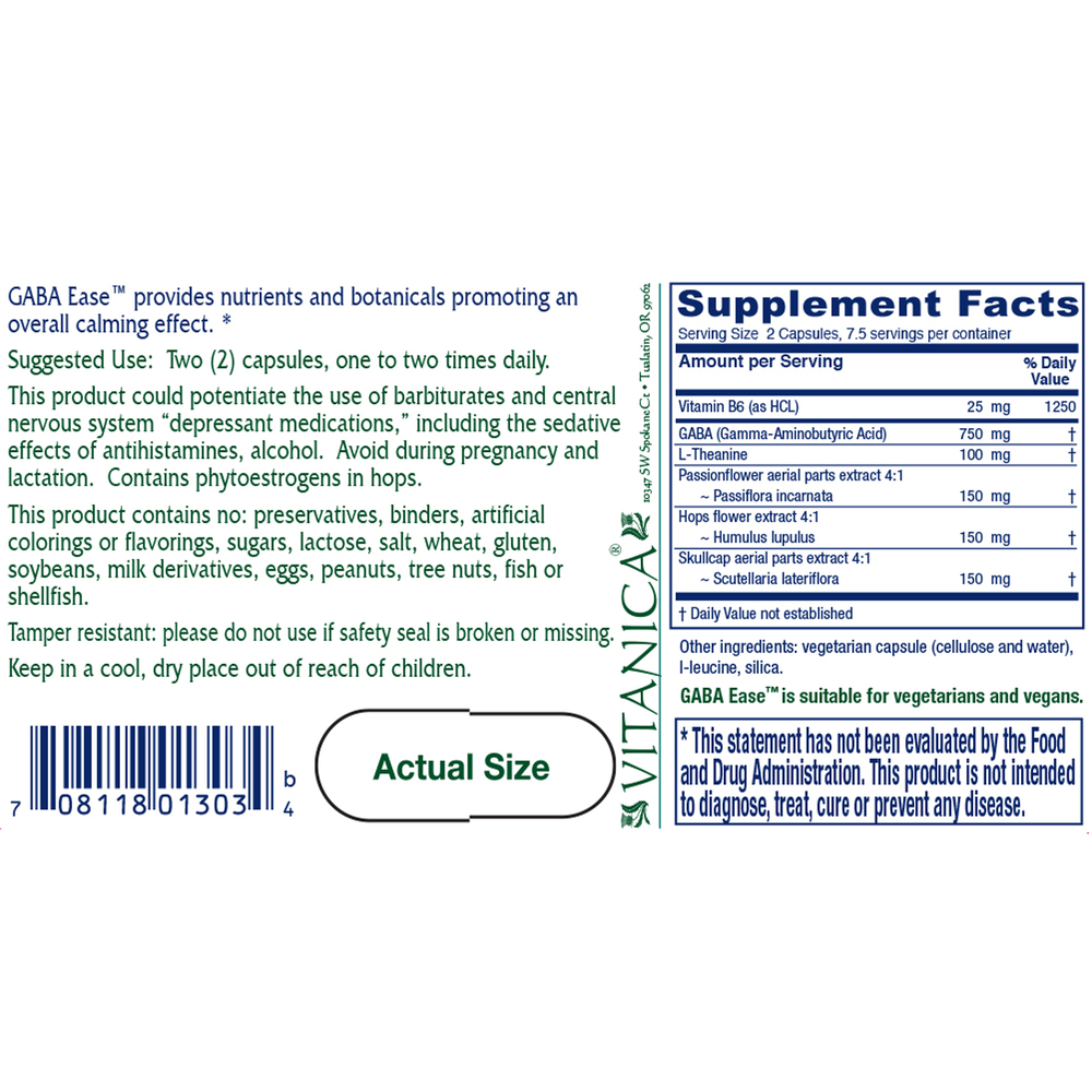 Product image for GABA Ease.