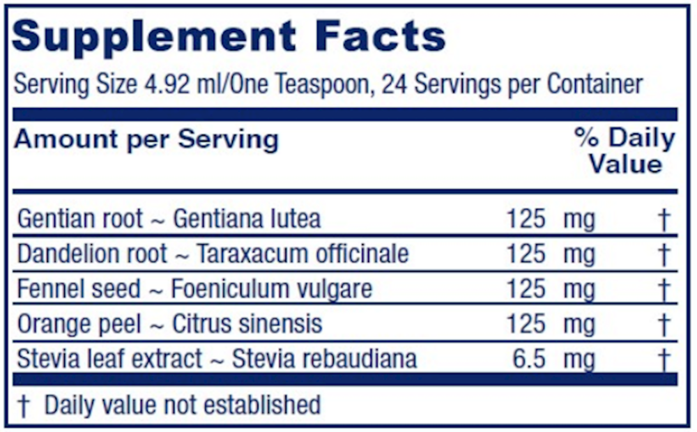 Product image for Bitters Tonic™ Vanilla Orange Digestive Support.