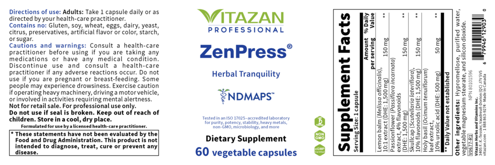 Product image for ZenPress.