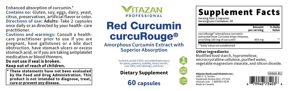 Product image for Red Curcumin curcuRouge.