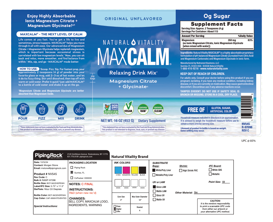 Product image for MAX CALM Magnesium Citrate + Glycinate Original.