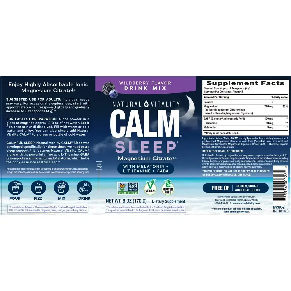 Product image for CALM Sleep®, wildberry.