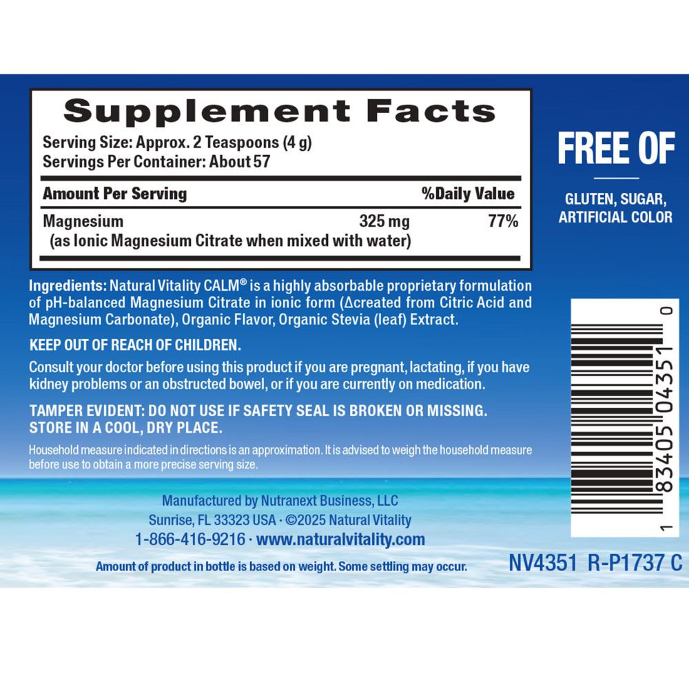 Product image for Natural Calm Orange.