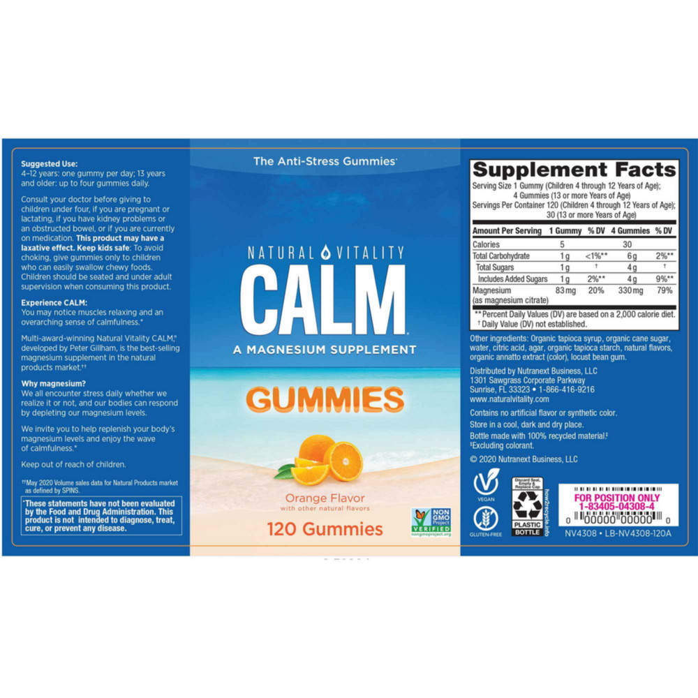 Product image for CALM Gummies - Orange.