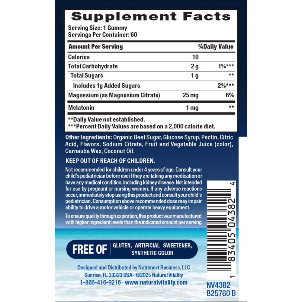 Product image for CALM Kids Sleep Gummies Magnesium Citrate with Melatonin, Berry.