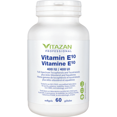 Product image for Vitamin E10 400IU (60 Softgels).