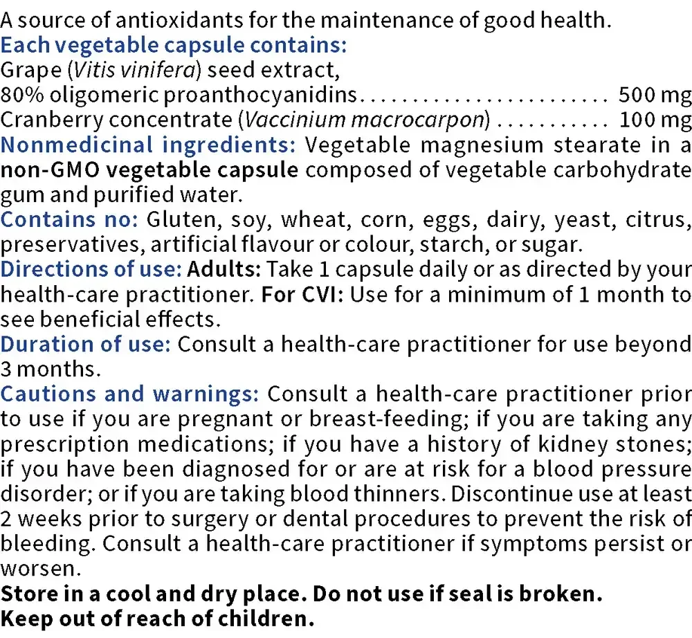 Product image for Grapeseed Extract 500mg.