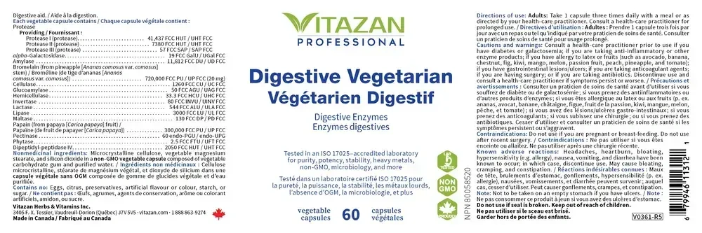 Product image for Digestive Vegetarian.