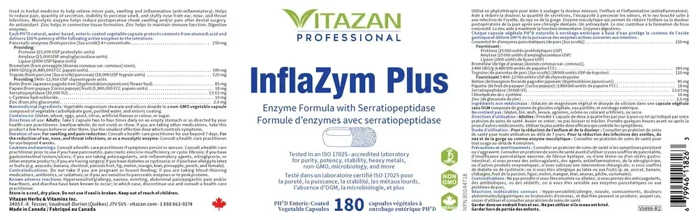 Product image for InflaZyme Plus (formerly Infla Heal Plus).