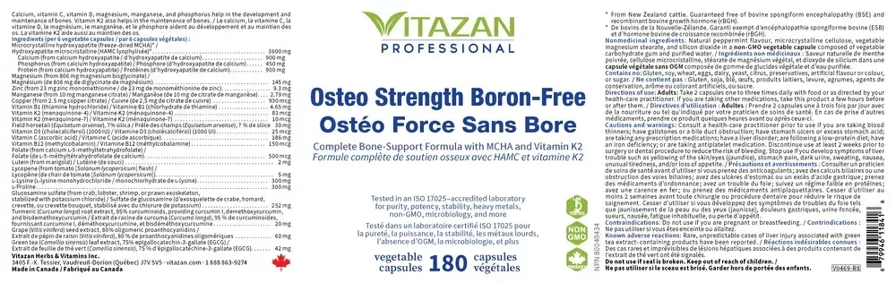Product image for Osteo Strength Boron-Free.