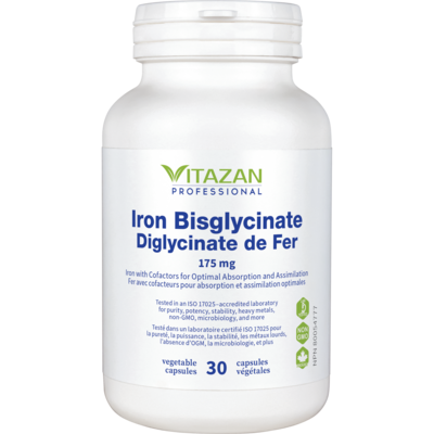 Iron Bisglycinate 175mg 30 capsules