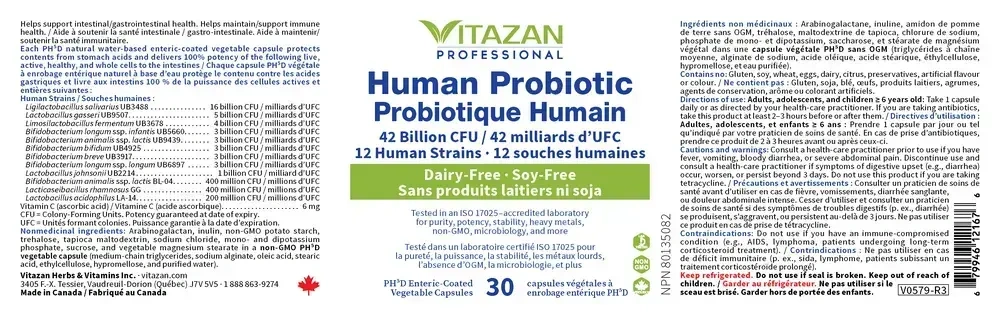 Product image for Human Probiotic (Soy &amp; Dairy Free).