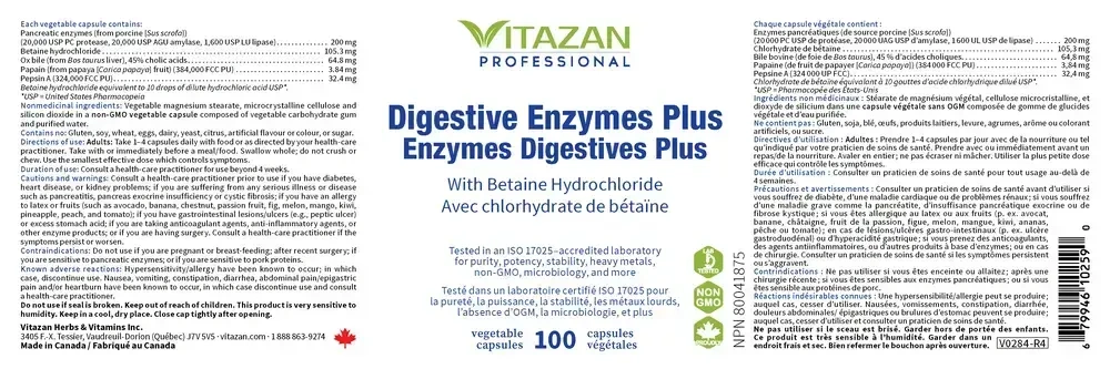 Product image for Digestive Enzymes Plus.