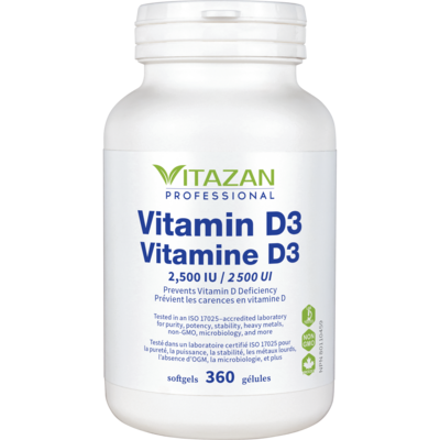 Vitamin D3 2500 IU 360 softgels 360 Softgels