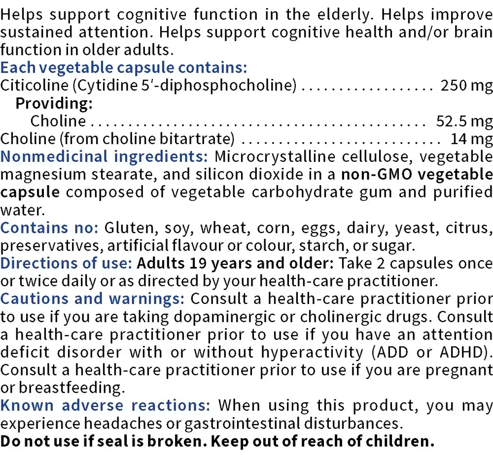 Product image for Citicoline.