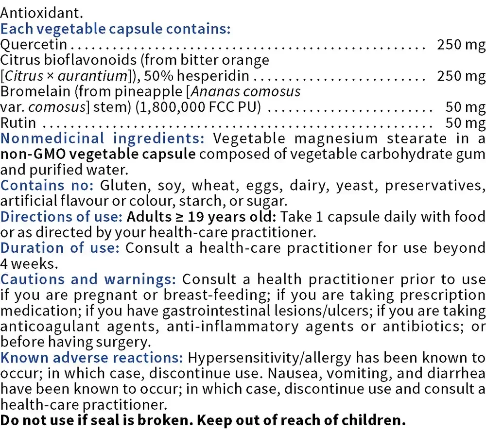Product image for Quercetin Bioflavonoid Complex.