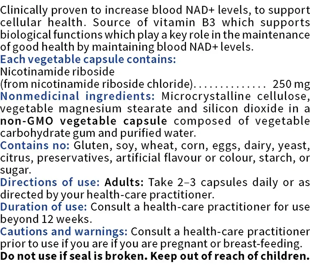 Product image for NAD+ (Nicotinamide Riboside).