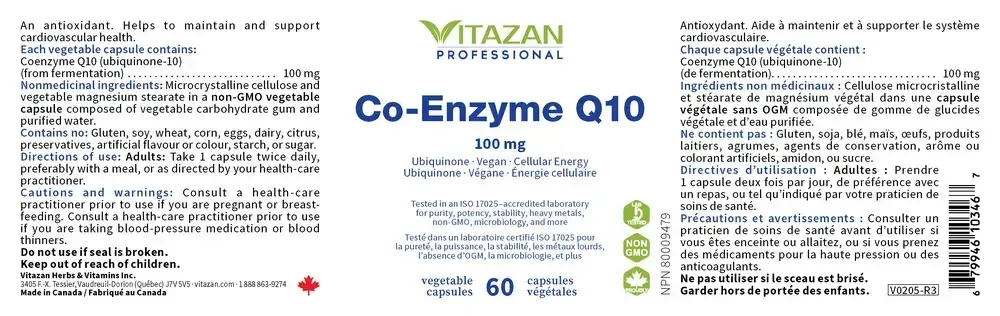 Product image for Co-Enzyme Q10 (100 mg).