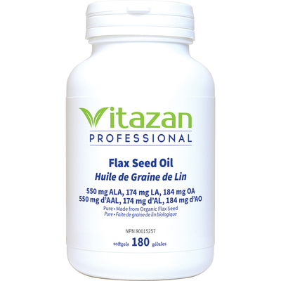 Certified Organic Pure Flax Seed Oil 1000mg product image