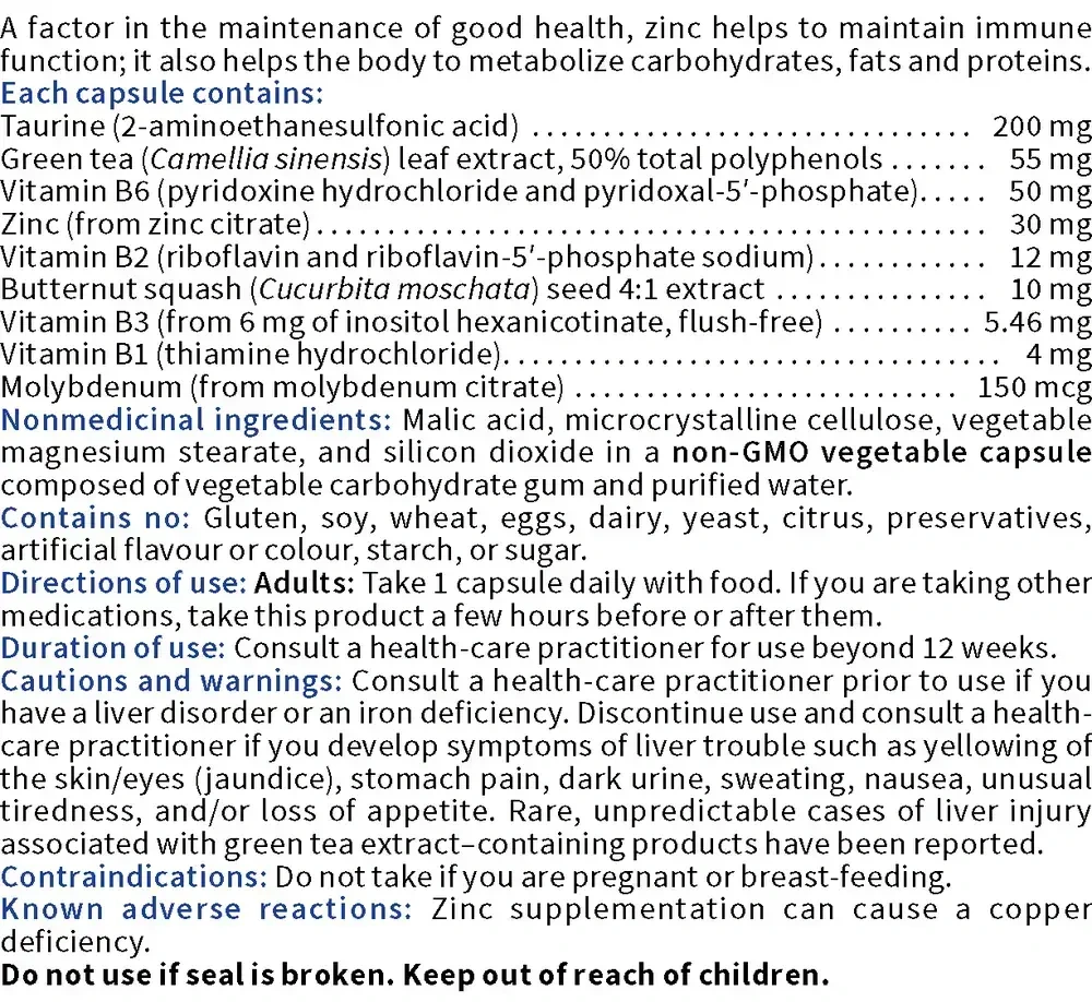 Product image for Advanced Zinc (30 mg).