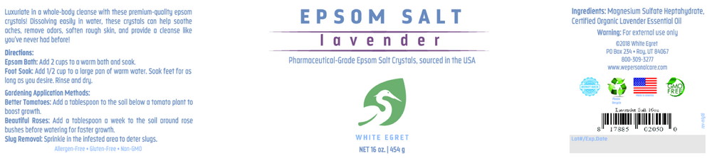 Product image for Epsom Salt Lavender Pharmaceutical.