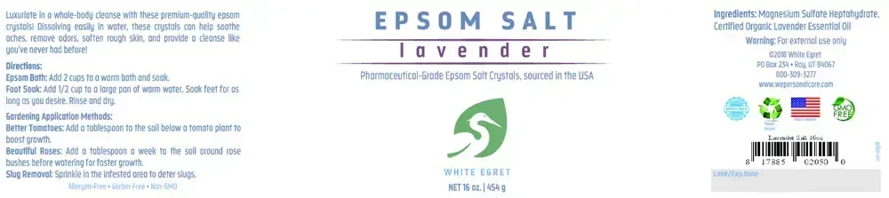 Product image for Epsom Salt Lavender Pharmaceutical.