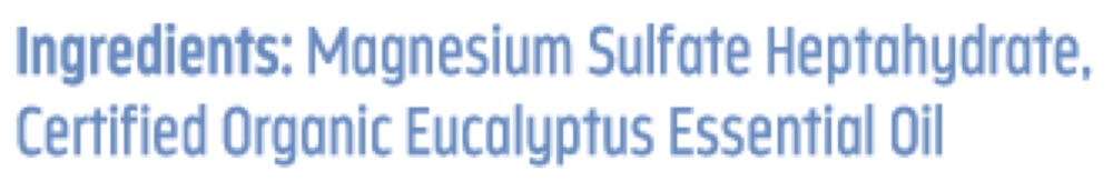 Product image for Epsom Salt, Eucalyptus, Pharmaceutic-Grade.