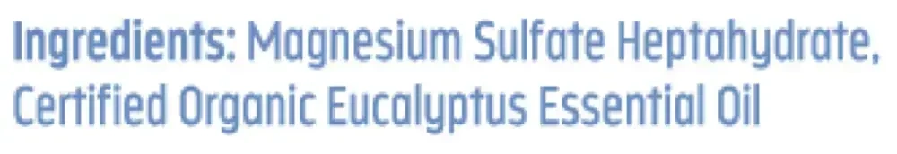 Product image for Epsom Salt, Eucalyptus, Pharmaceutic-Grade.