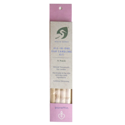Ear Candle Paraffin 1/2" 4 pack (4 Count)