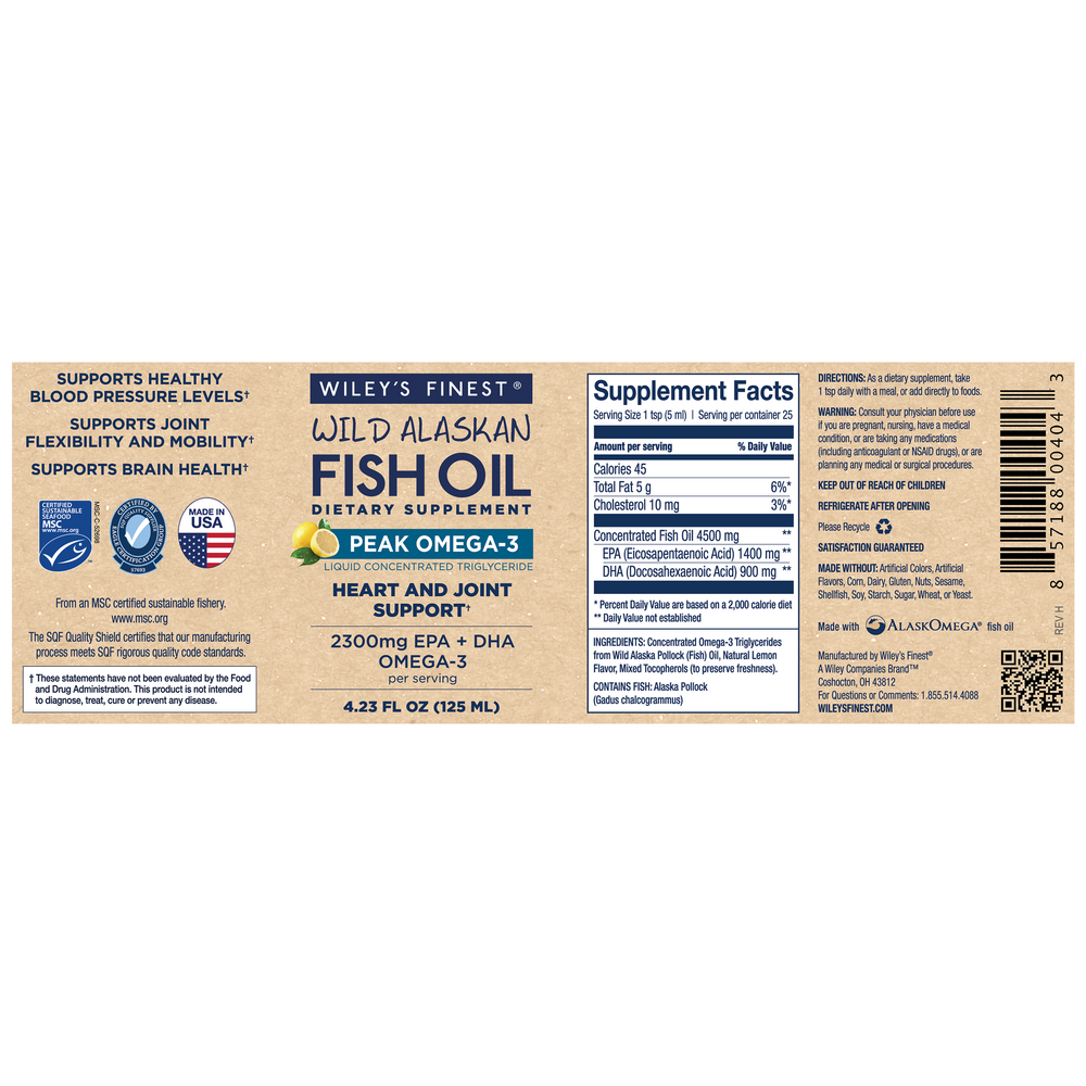 Product image for Peak Omega-3 Liquid.