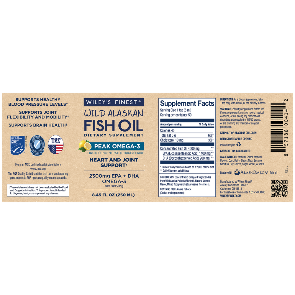 Product image for Peak Omega-3 Liquid.