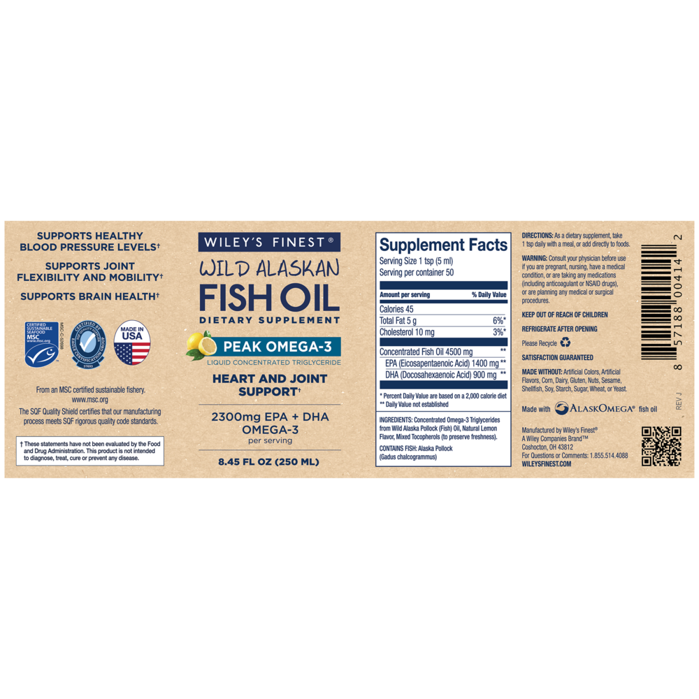 Product image for Peak Omega-3 Liquid.