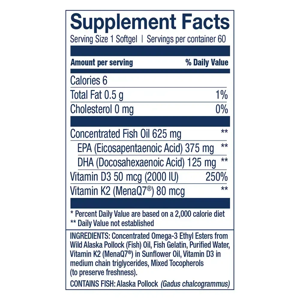 Product image for Omega-3 with K2 &amp; D3.