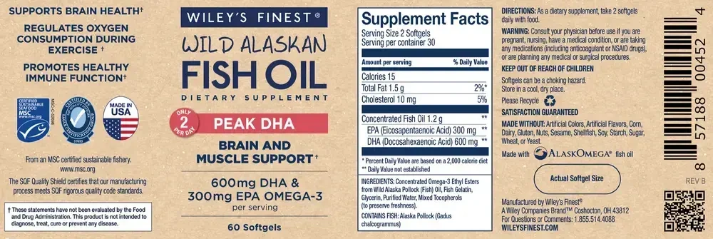 Product image for Peak DHA.