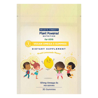 Vegan Omega 3 Kids Gummies, Lemonade 30 gummies