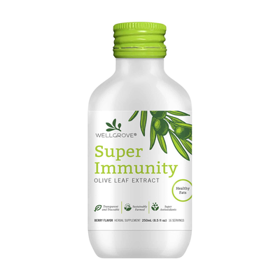 WellGrove Super Immunity Olive Leaf Extract - Berry 250 Milliliters