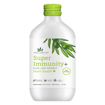 WellGrove Super Immunity Olive Leaf Extract+Heart - Natural 500 Milliliters