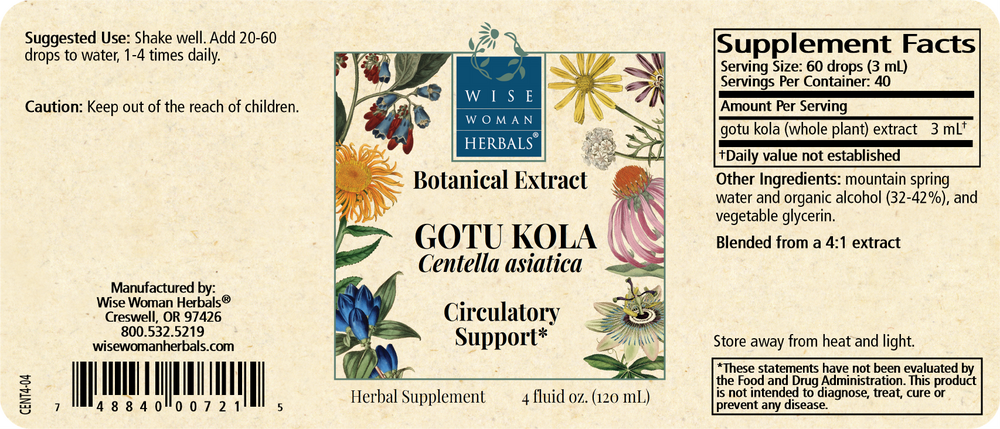 Product image for Centella asiatica - gotu kola.