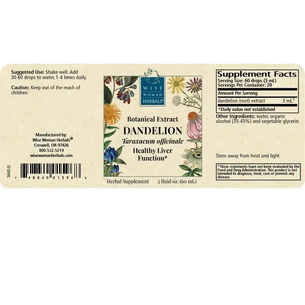 Product image for Taraxacum officinale (root) - dandelion (root).