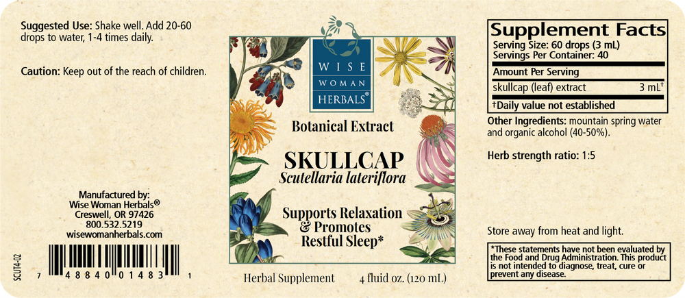 Product image for Scutellaria lateriflora - skullcap.