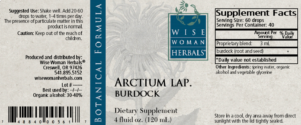 Product image for Arctium lap. burdock.