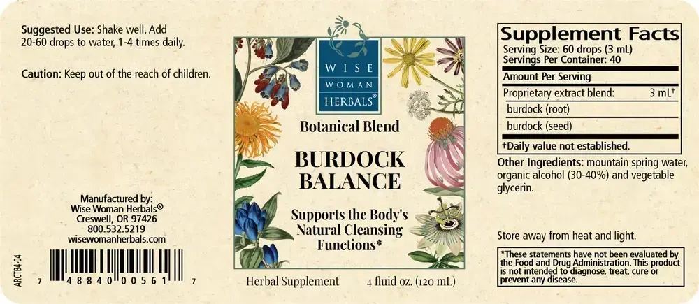 Product image for Burdock Balance Liquid Extract.