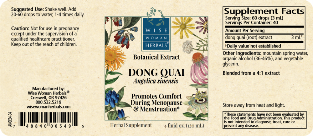 Product image for Angelica sinensis - dong quai.